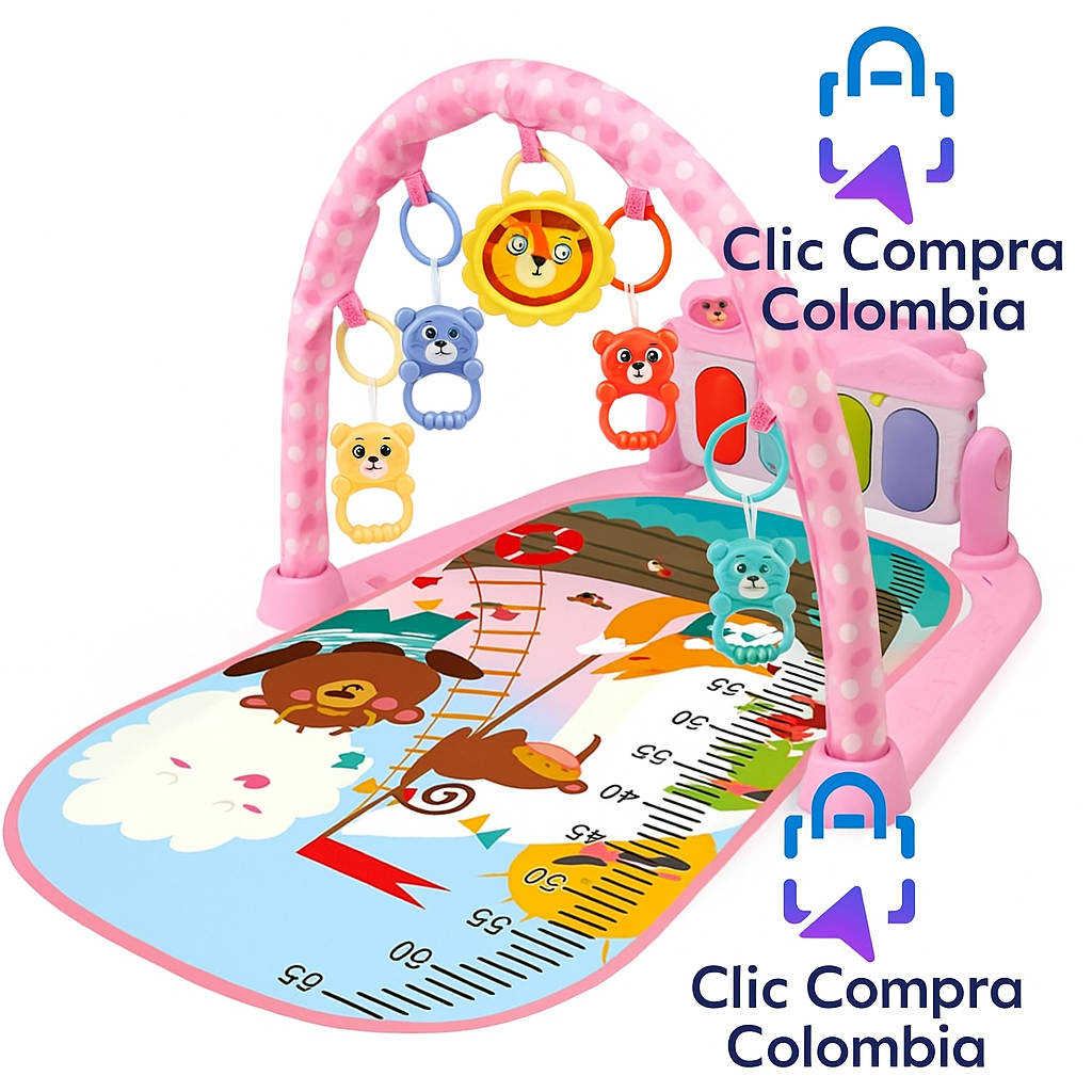 🎹👶Tapete Gimnasio Musical 3 en 1 para Bebés – Estimula, Juega y Aprende
