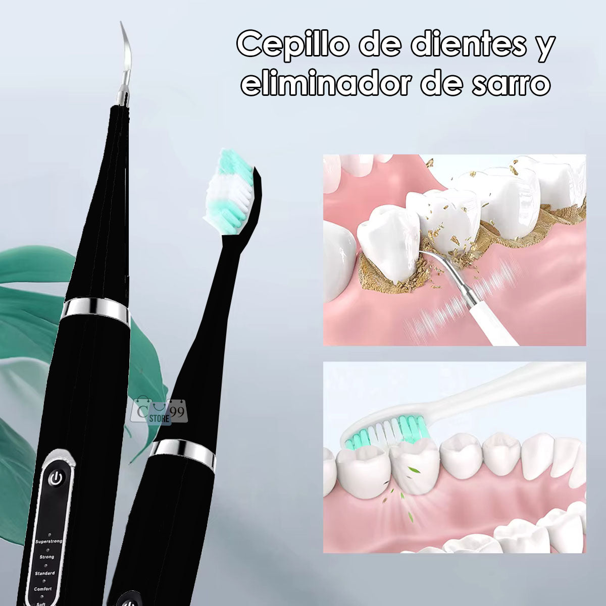 🦷 Cepillo Ultrasónico 2 en 1 | Limpieza dental desde casa