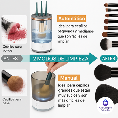 🧼✨¡Dile adiós al maquillaje acumulado y a las bacterias en tus brochas!