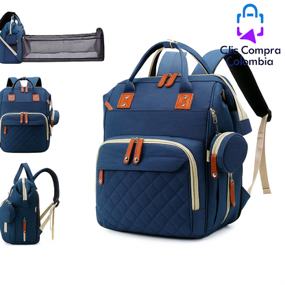 🍼Pañalera Tipo Cuna 5 en 1 – Práctica, Elegante y Segura