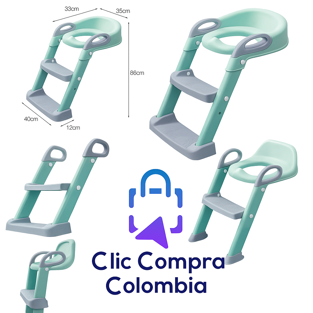 👶Escalera Entrenadora para Baño – ¡Adiós Pañales!