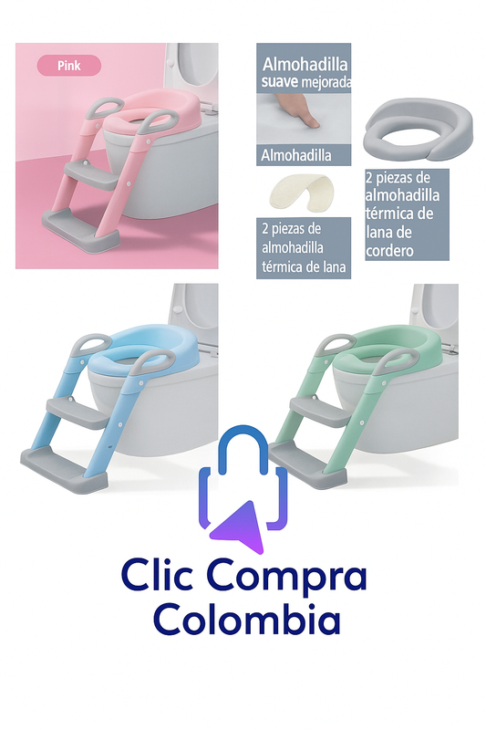 👶Escalera Entrenadora para Baño – ¡Adiós Pañales!
