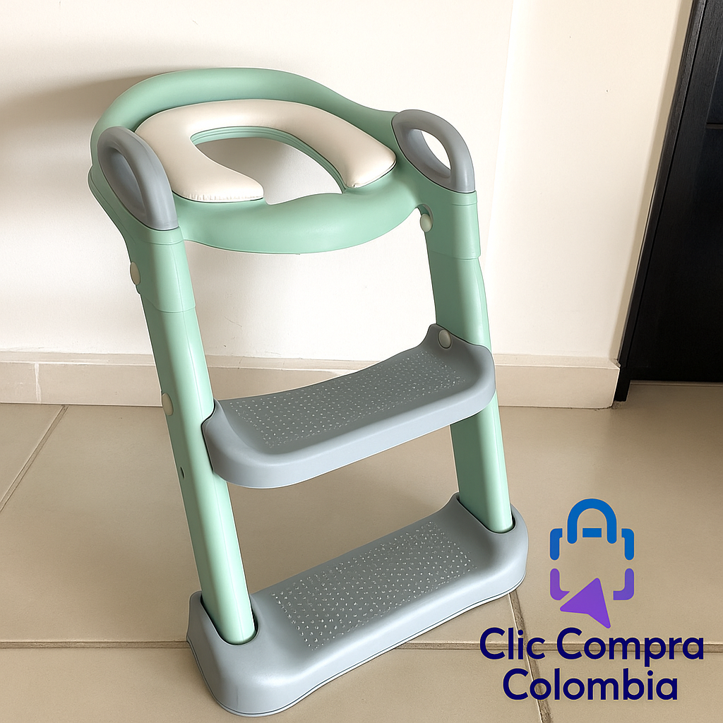👶Escalera Entrenadora para Baño – ¡Adiós Pañales!