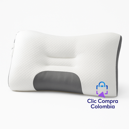 💤Almohada Ergonómica Aloe Vera 3D – Antiácaros y Antibacterial | Ideal para Masajes y Spa