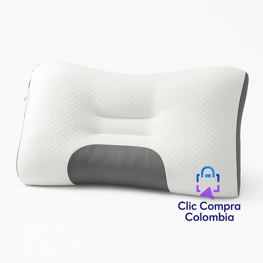 💤Almohada Ergonómica Aloe Vera 3D – Antiácaros y Antibacterial | Ideal para Masajes y Spa