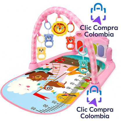 🎹👶Tapete Gimnasio Musical 3 en 1 para Bebés – Estimula, Juega y Aprende