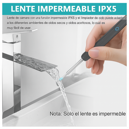 Limpiador Inteligente de Oídos con Cámara HD 360° | Conexión WiFi y Luz LED