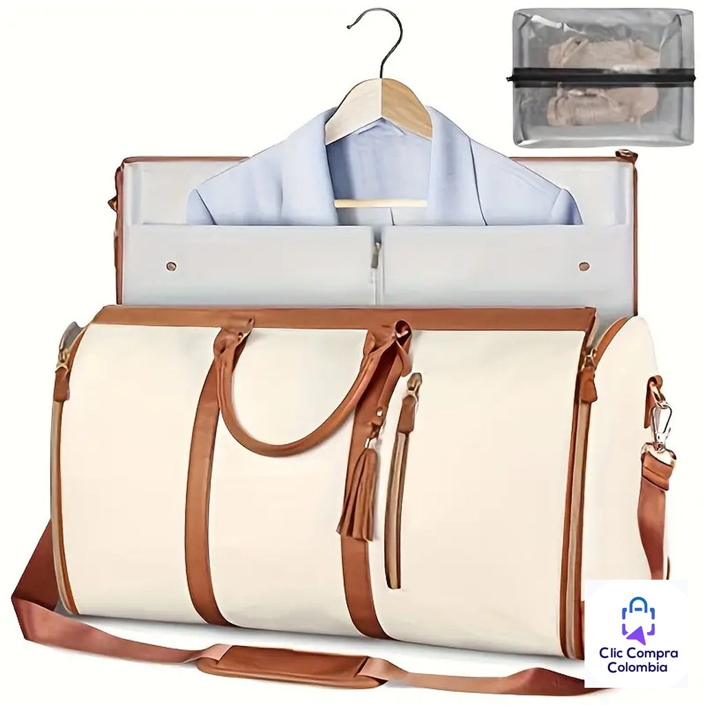 👜 Bolso de Viaje Expandible 3 en 1 – Elegancia, Orden y Comodidad para tus Escapadas