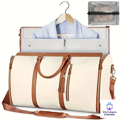👜 Bolso de Viaje Expandible 3 en 1 – Elegancia, Orden y Comodidad para tus Escapadas