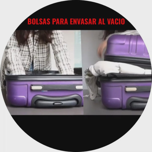 📦 Set de 5 Bolsas de Empaque al Vacío + Bomba Manual – ¡Ahorra espacio y protege tu ropa!